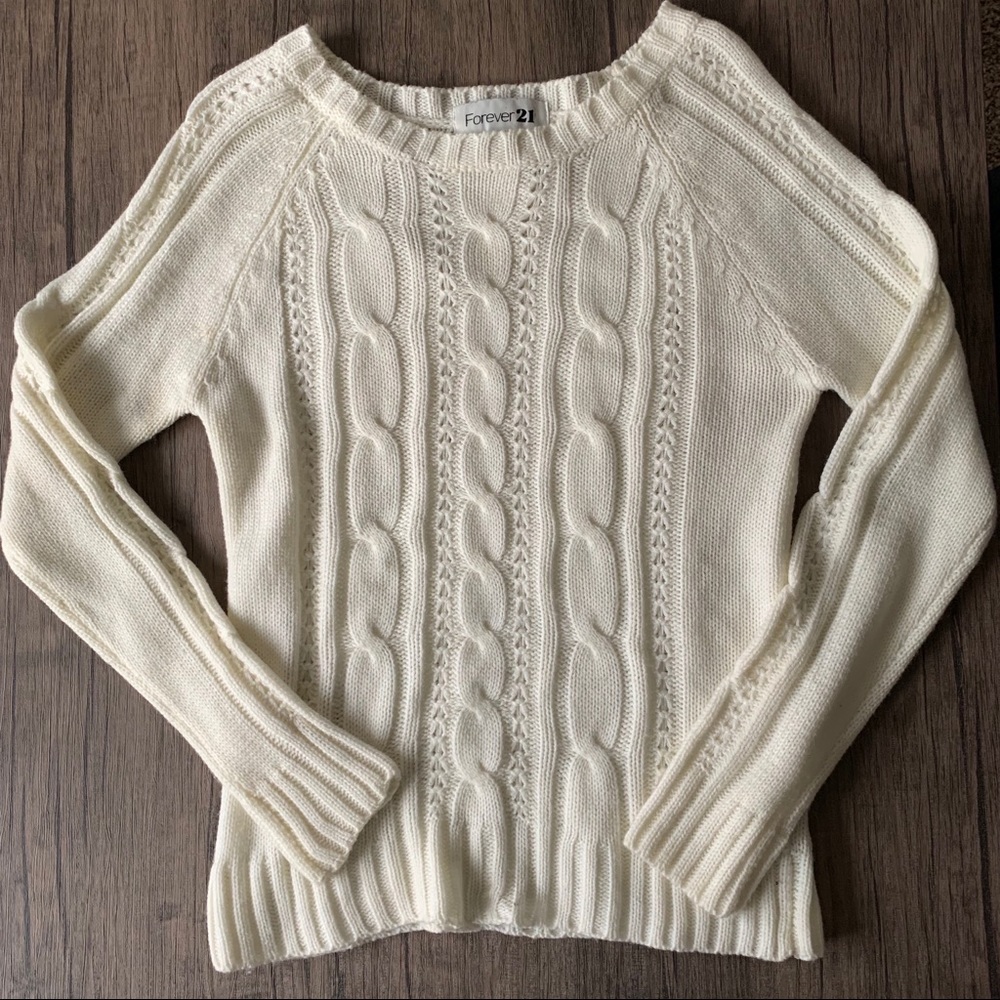 CREAM KNIT SWEATER